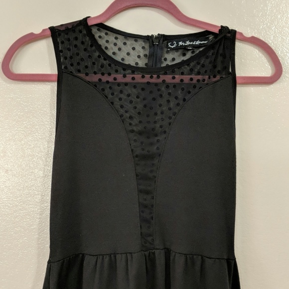 For love and lemons black mesh skater casual dress - Picture 6 of 7